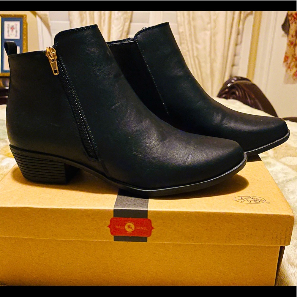 Black ankle boots